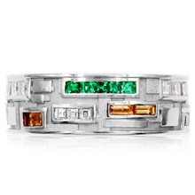Deco Capone Lite Wedding Band - top view