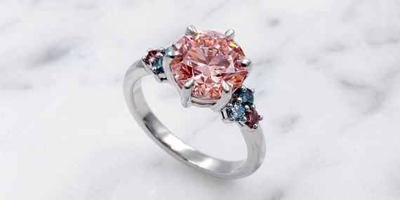 Lab Created Pink Diamonds