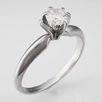 Bent Prong Engagement Ring