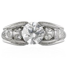 Dragonfly Engagement Ring - top view