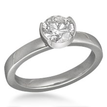 Crescent Engagement Ring
