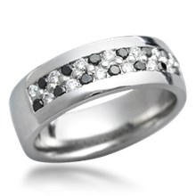 Mens Classic Diamond Wedding Rings
