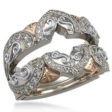 Ornate Engagement Ring Enhancer 1.20ctw