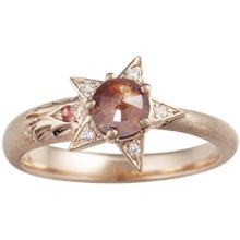 Shooting Star Light Engagement Ring - top view