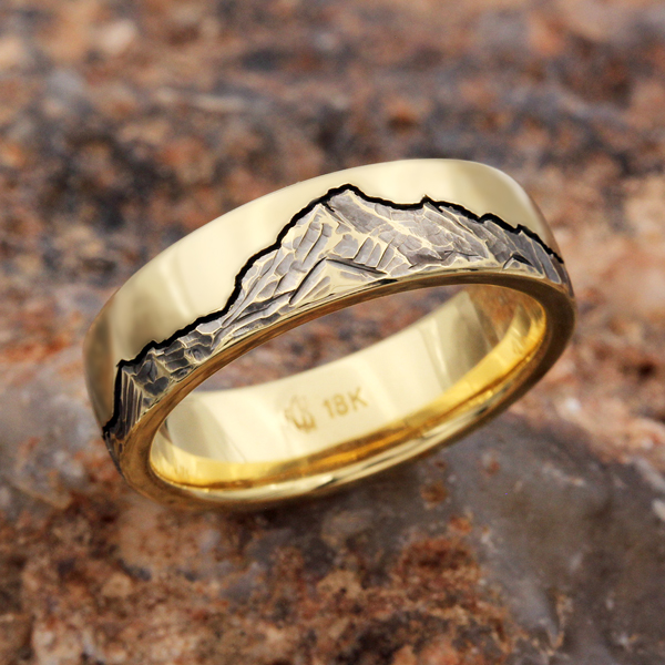 Gold sale mountain ring