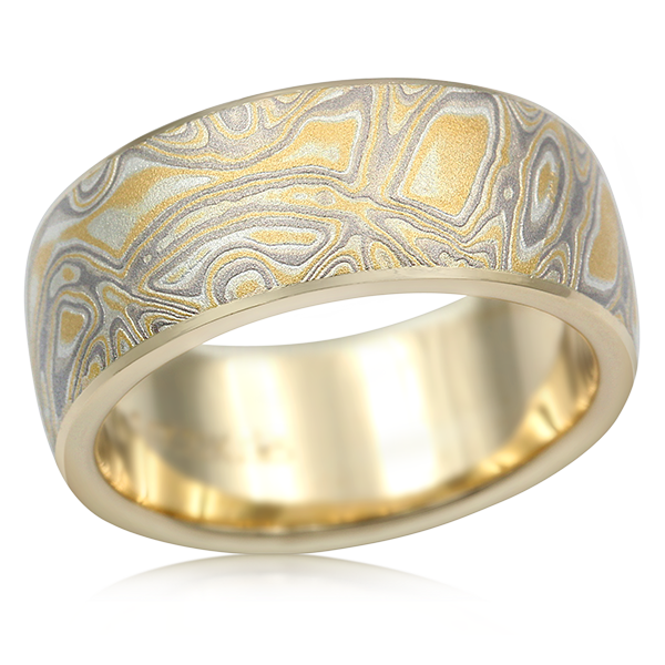 Summer Mokume Wedding Band