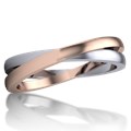 Layered Crossover Wedding Band