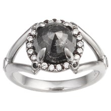 Raw Claw Engagement Ring - top view