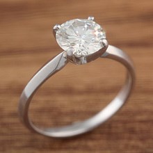 Moissanite Solitaire Size 4.75