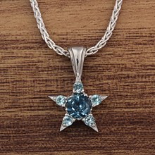 Sapphire Star Pendant