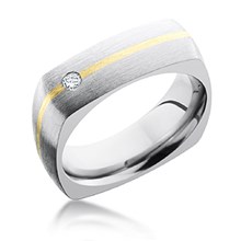 Square Band with Diamond