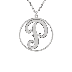 Single letter deals monogram necklace