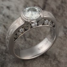 Mokume Curls Engagement Ring Size 5
