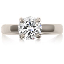 Modern Grace Engagement Ring - top view