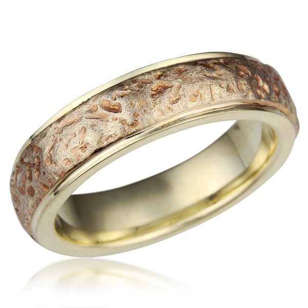 Ancient Roman Wedding Band with Rails