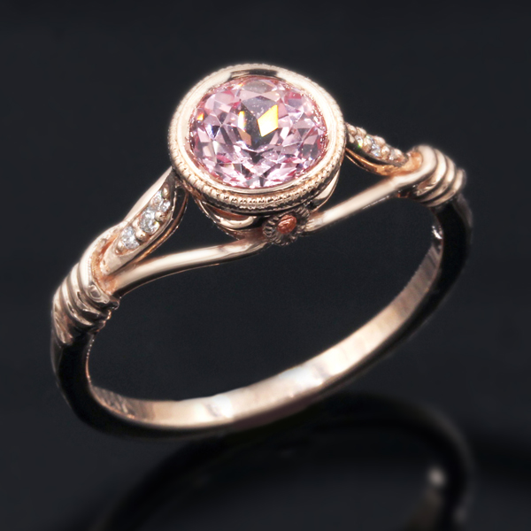 Vintage vine engagement on sale ring