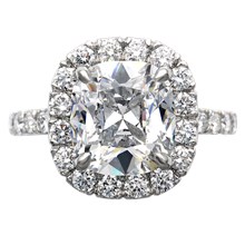 Decadence Infinity Engagement Ring - top view