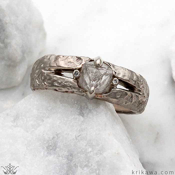 Raw on sale diamond ring