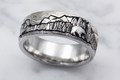 Mountain Bear Buffalo Wedding Band