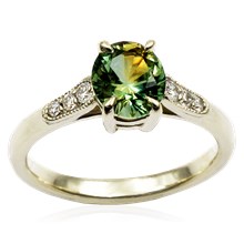 Petite Vintage Cathedral Engagement Ring