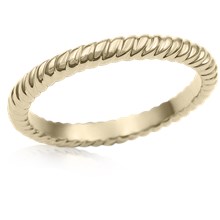 Spiral Twist Wedding Band