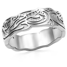 Tribal Tattoo Wedding Band