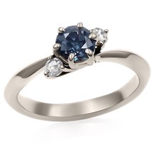 Petite Tapered Solitaire Engagement Ring