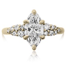 Snowdrift Engagement Ring - top view