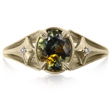 Fantasy Medieval Engagement Ring - top view