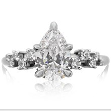 Snowdrift Lite Engagement Ring - top view