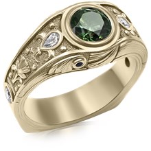 Gentleman's Art Nouveau Wedding Ring