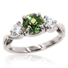 Trio Twist Engagement Ring