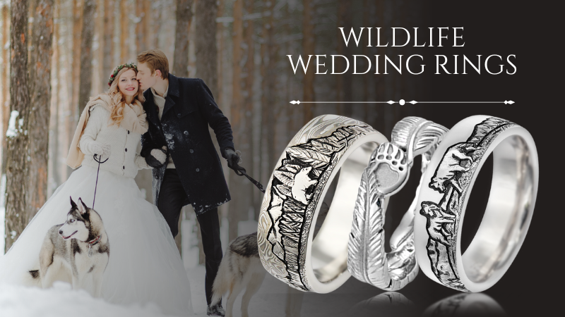 Wildlife Wedding Rings