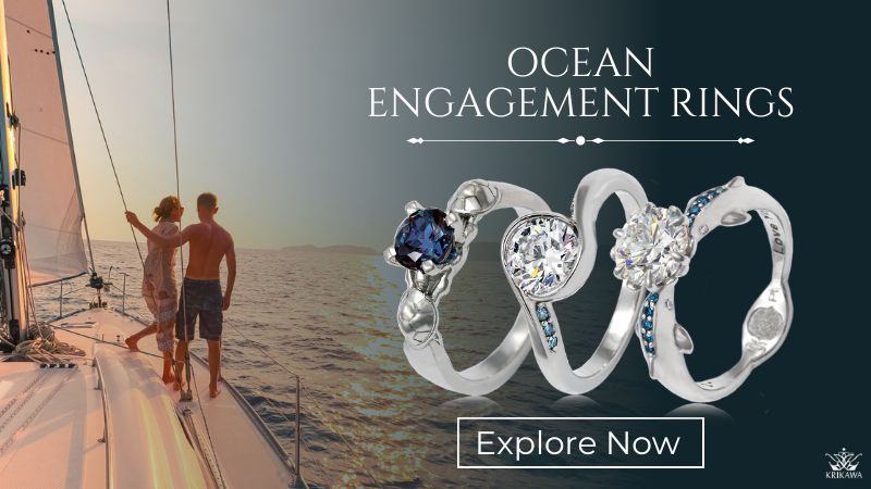 Ocean Engagement Rings