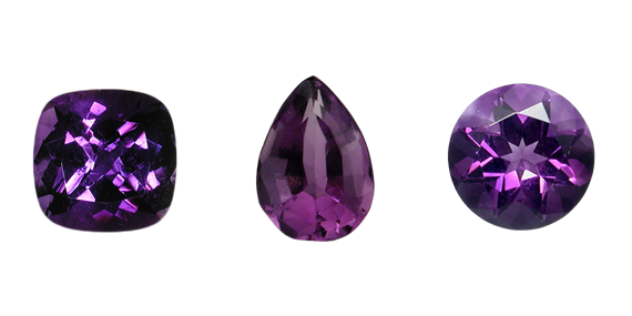 Amethyst in Different Shapes