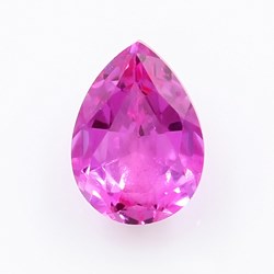 Lab Pink Sapphire Pear Cut