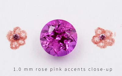 Rose Pink Diamond Acents