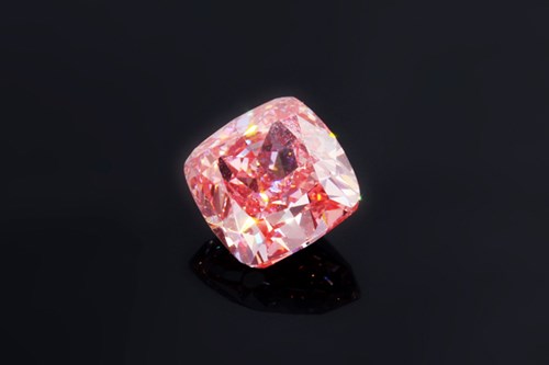 2.01ct Lab Grown Fancy Pink Cushion Cut Diamond