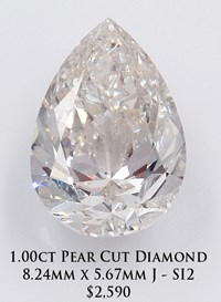 Loose Pear Cut Diamond