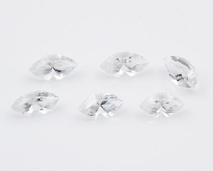 6 marquise cut sea glass gemstones