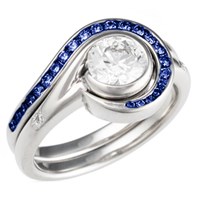 diamond swirl enhancer engagement ring