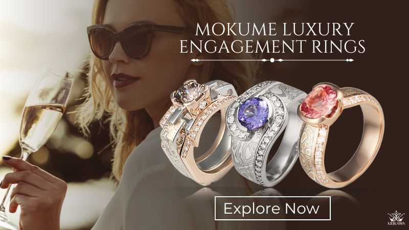Mokume Luxury Engagement Rings