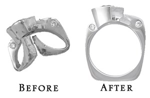 Repair damaged ring from garbage disposal