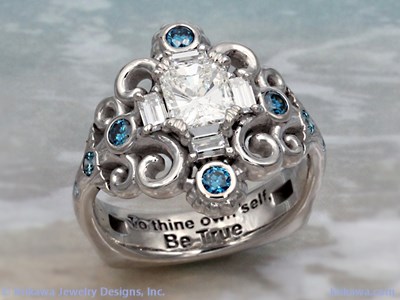 ocean wave mermaid ring