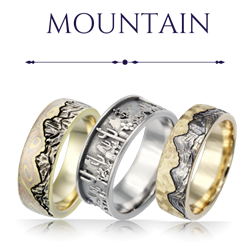 Mountain Wedding Bands