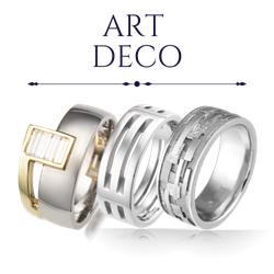 Art Deco Wedding Rings