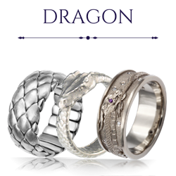 Dragon Wedding Rings