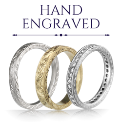 Hand Engraved Wedding Rings