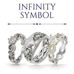 Infinity Symbol Engagement Rings