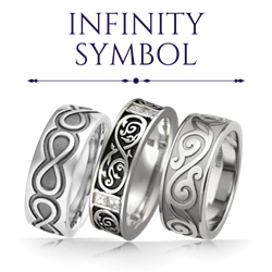 Infinity Symbol Wedding Bands